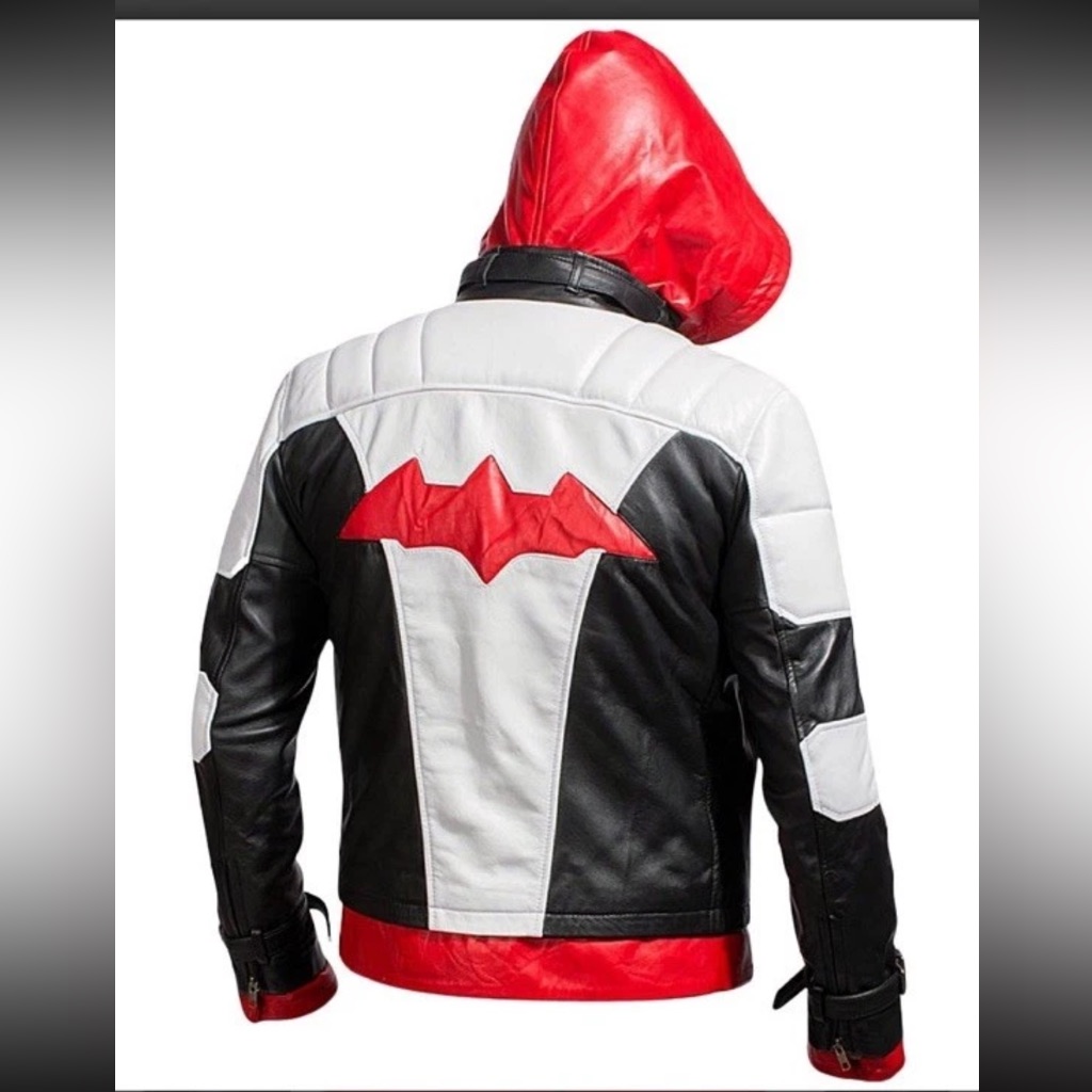 Laverapelle Batman Arkham Jason Todd Leather Jacket Vest White Red Black Small